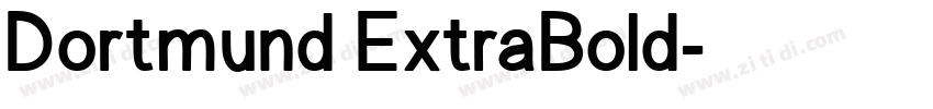 Dortmund ExtraBold字体转换